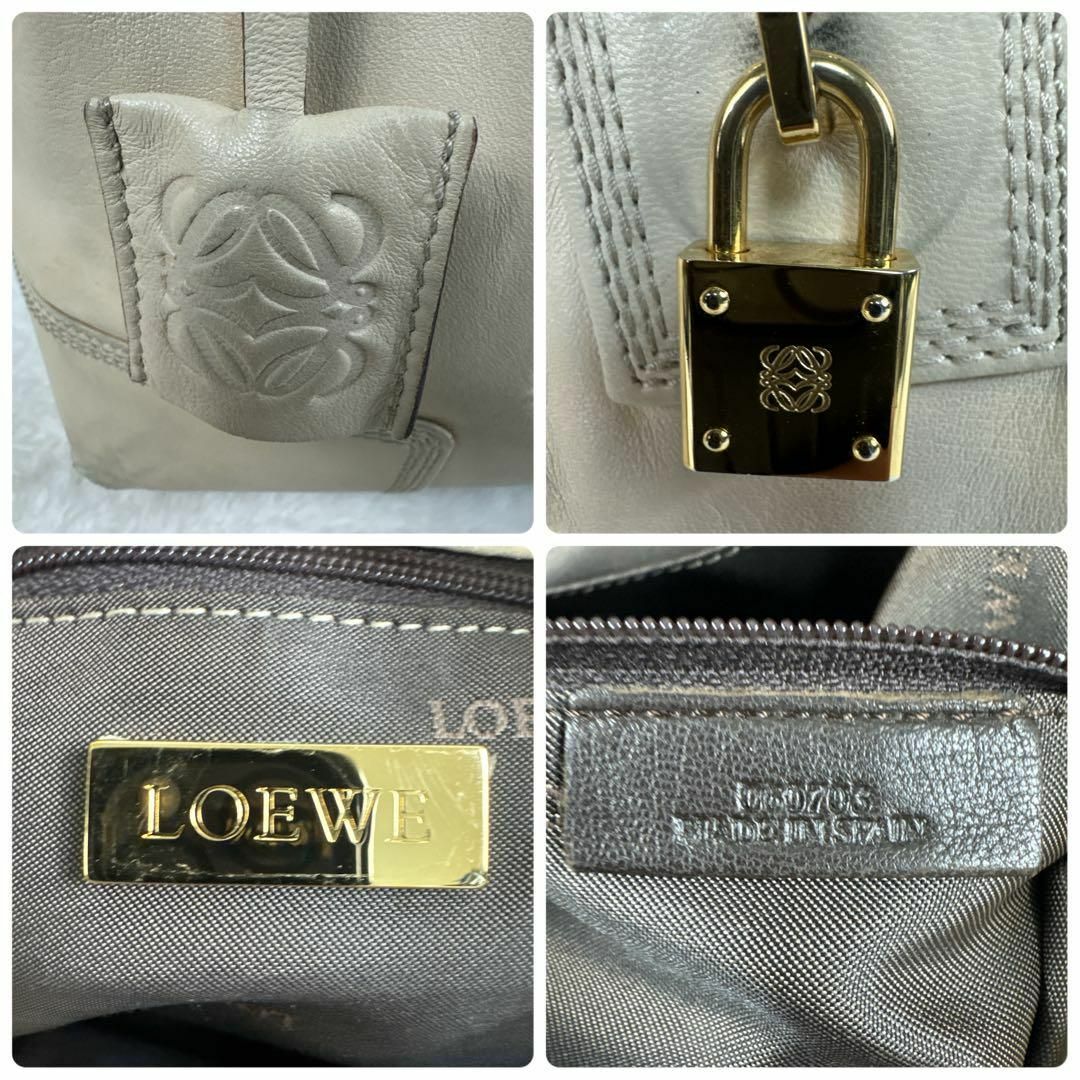 LOEWE - LOEWE ロエベ フスタ アナグラム トートバッグ レザー LOEWE - LOEWE ロエベ フスタ アナグラム トートバッグ レザー
