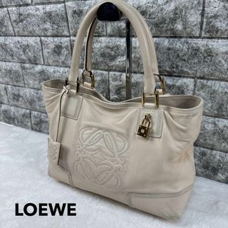 LOEWE - LOEWE ロエベ フスタ アナグラム トートバッグ レザー LOEWE - LOEWE ロエベ フスタ アナグラム トートバッグ レザー