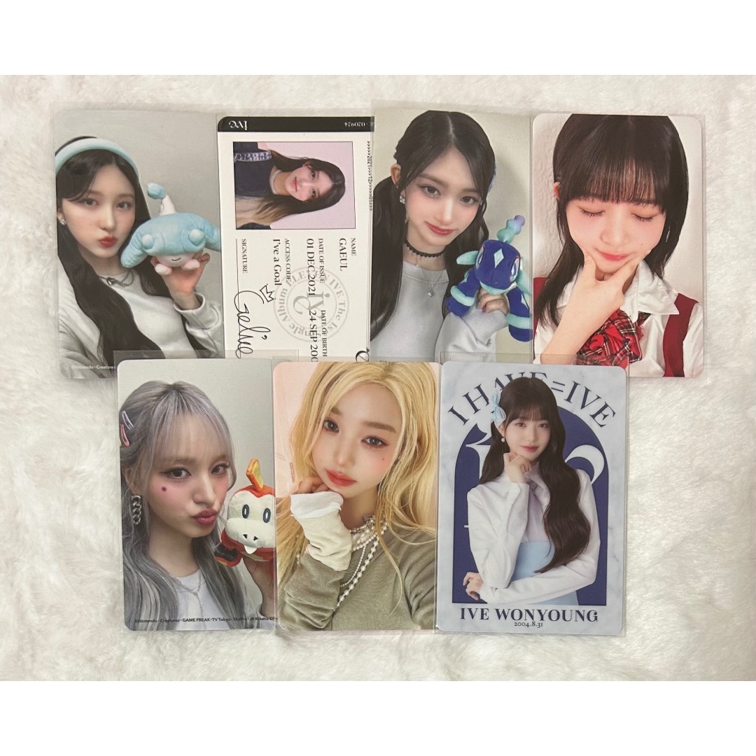大人も着やすいシンプルファッション IVEトレカ ガウル.レイ.ウォニョン.リズ.イソの通販 by YUNA's タレントカード