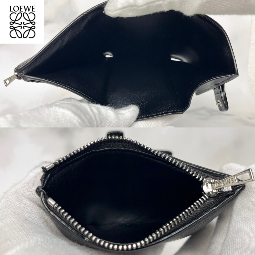 LOEWE - LOEWE バーティカル コンパクトウォレット 三つ折り財布 LOEWE - LOEWE バーティカル コンパクトウォレット 三つ折り財布