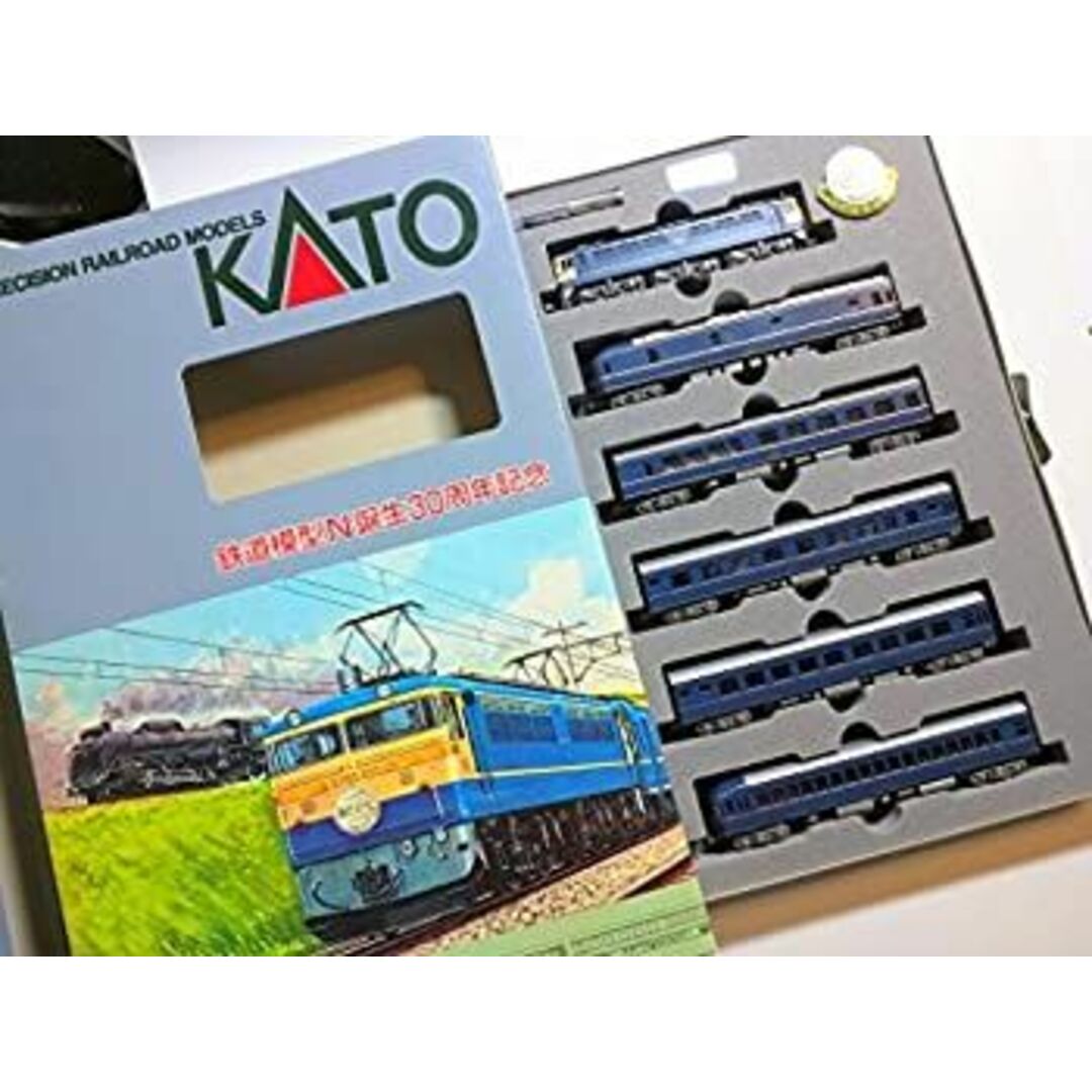 KATO 鉄道模型N誕生30周年記念 "あさかぜ" EF65電気機関車・20系客車6両セット 10-902 エンタメ/ホビーのおもちゃ/ぬいぐるみ(模型/プラモデル)の商品写真