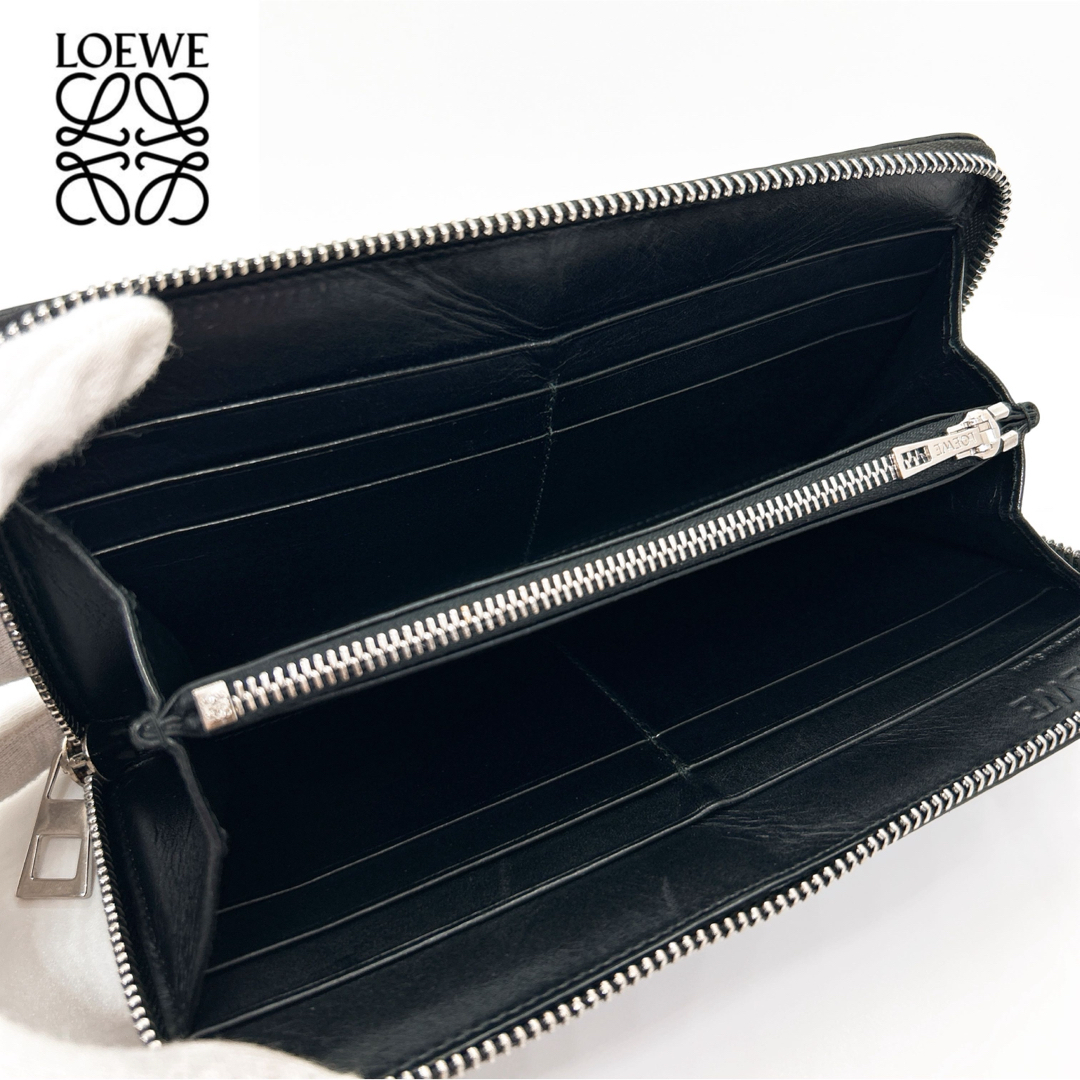 LOEWE - LOEWE リピート アナグラム 長財布 ブラックの通販 by LOEWE - LOEWE リピート アナグラム 長財布 ブラックの通販 by