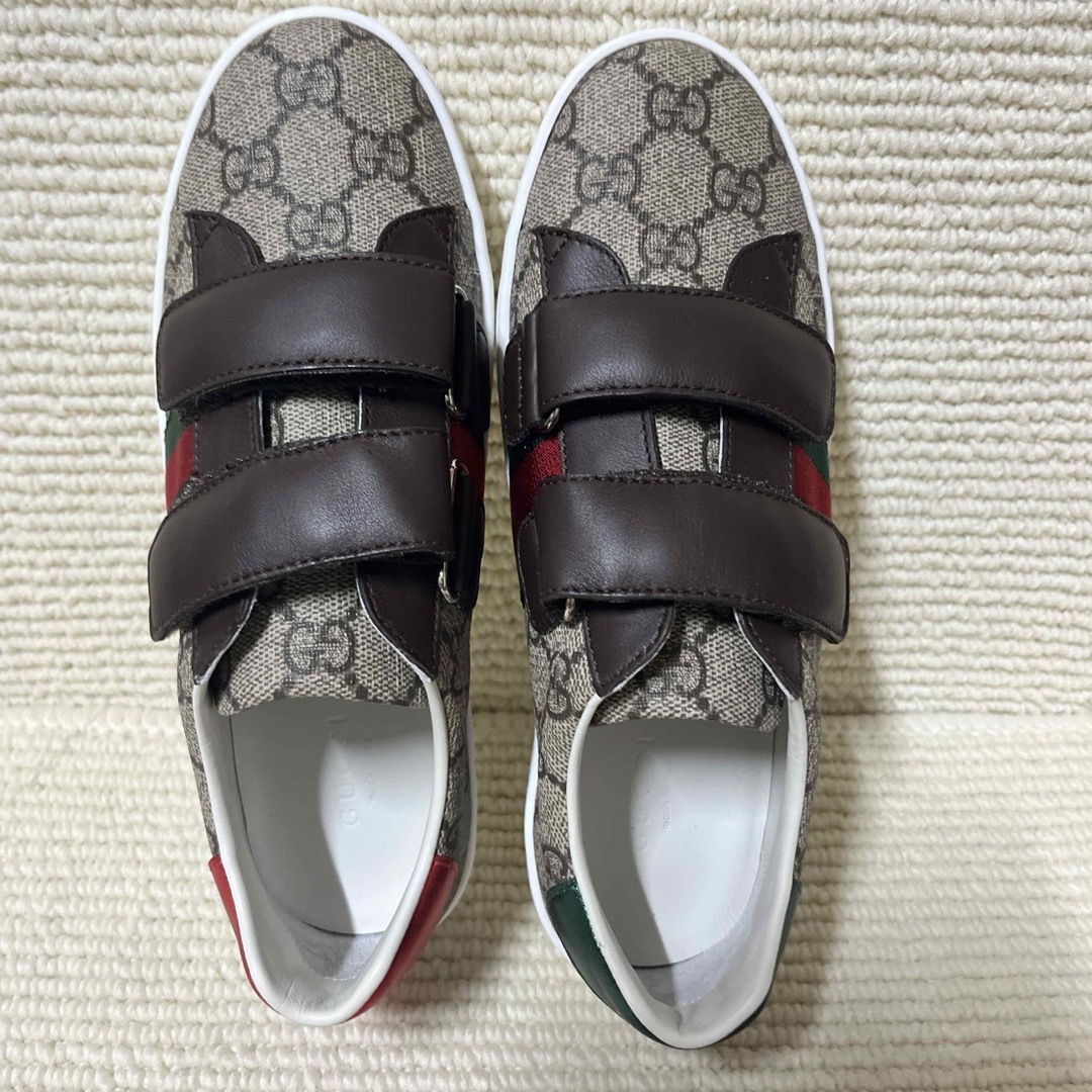 GUCCI - ☆未使用☆GUCCI ☆22㌢GG柄スニーカージェリーライン GUCCI - ☆未使用☆GUCCI ☆22㌢GG柄スニーカージェリーライン