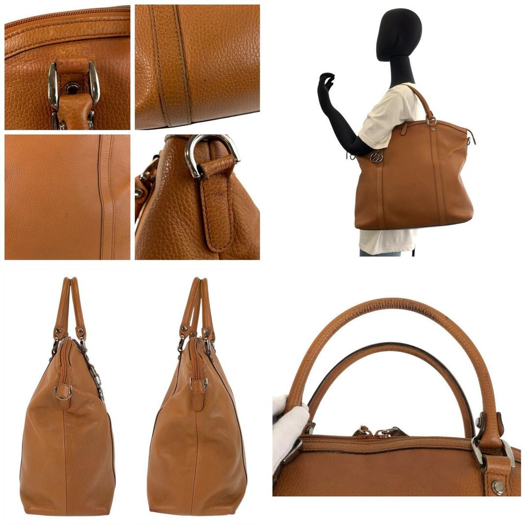 GUCCI - GUCCI グッチ GGマーモント ブラウン キャメル シルバー GUCCI - GUCCI グッチ GGマーモント ブラウン キャメル シルバー