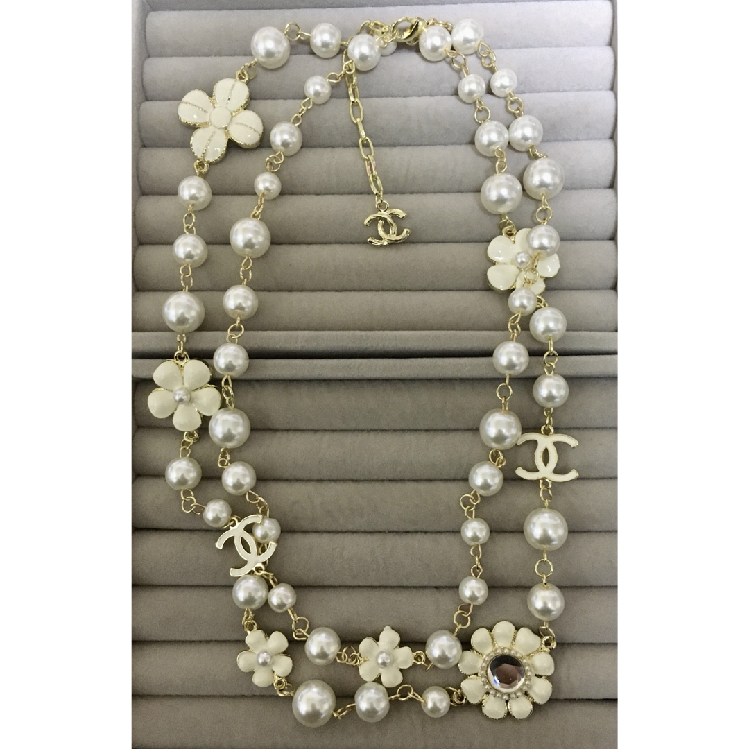 CHANEL - CHANEL 二重パールネックレス ヴィンテージ の通販 by CHANEL - CHANEL 二重パールネックレス ヴィンテージ の通販 by