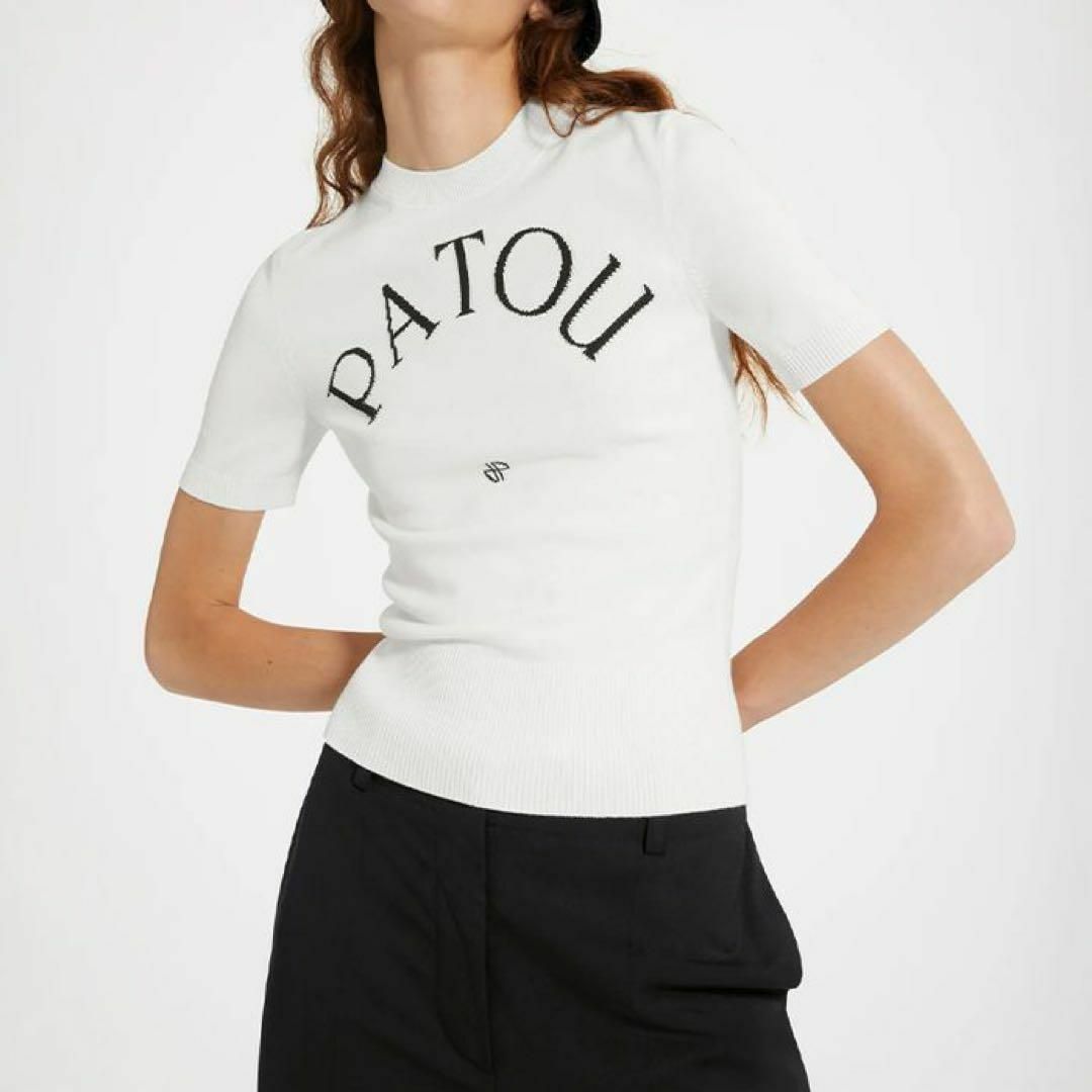 PATOU - PATOU コットンブレンド ジャカードニット サマーニット PATOU - PATOU コットンブレンド ジャカードニット サマーニット