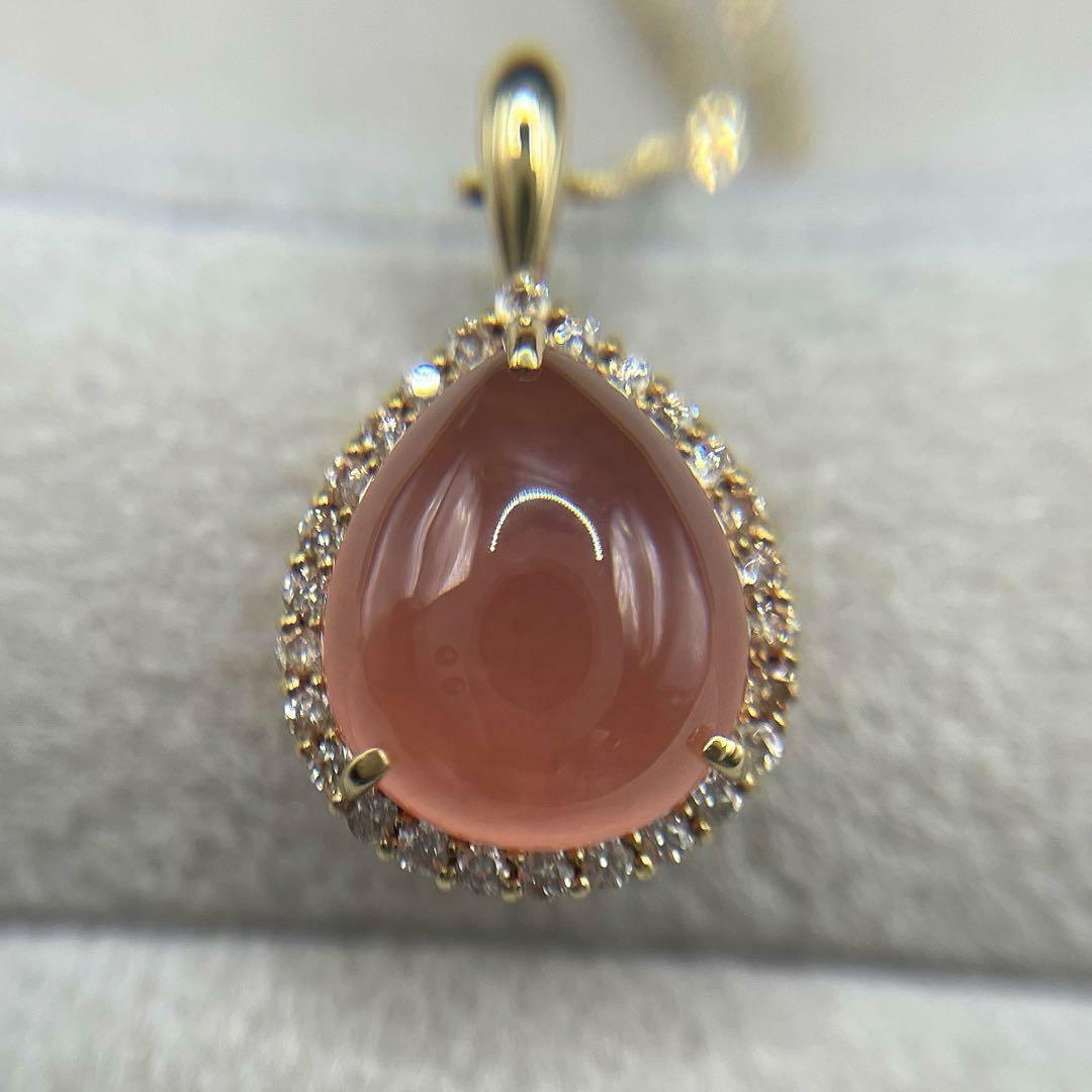 JD131☆高級 ロードクロサイト4.338ct ダイヤ K18 ヘッド 鑑別付 JD131☆高級 ロードクロサイト4.338ct ダイヤ K18 ヘッド 鑑別付