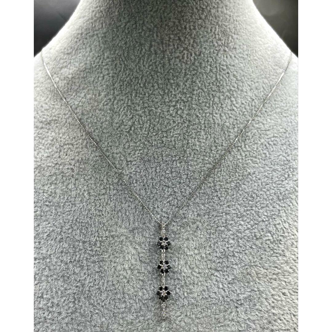 JD136☆高級 ブラックダイヤモンド0.5ct K18WG ネックレスの通販 JD136☆高級 ブラックダイヤモンド0.5ct K18WG ネックレスの通販