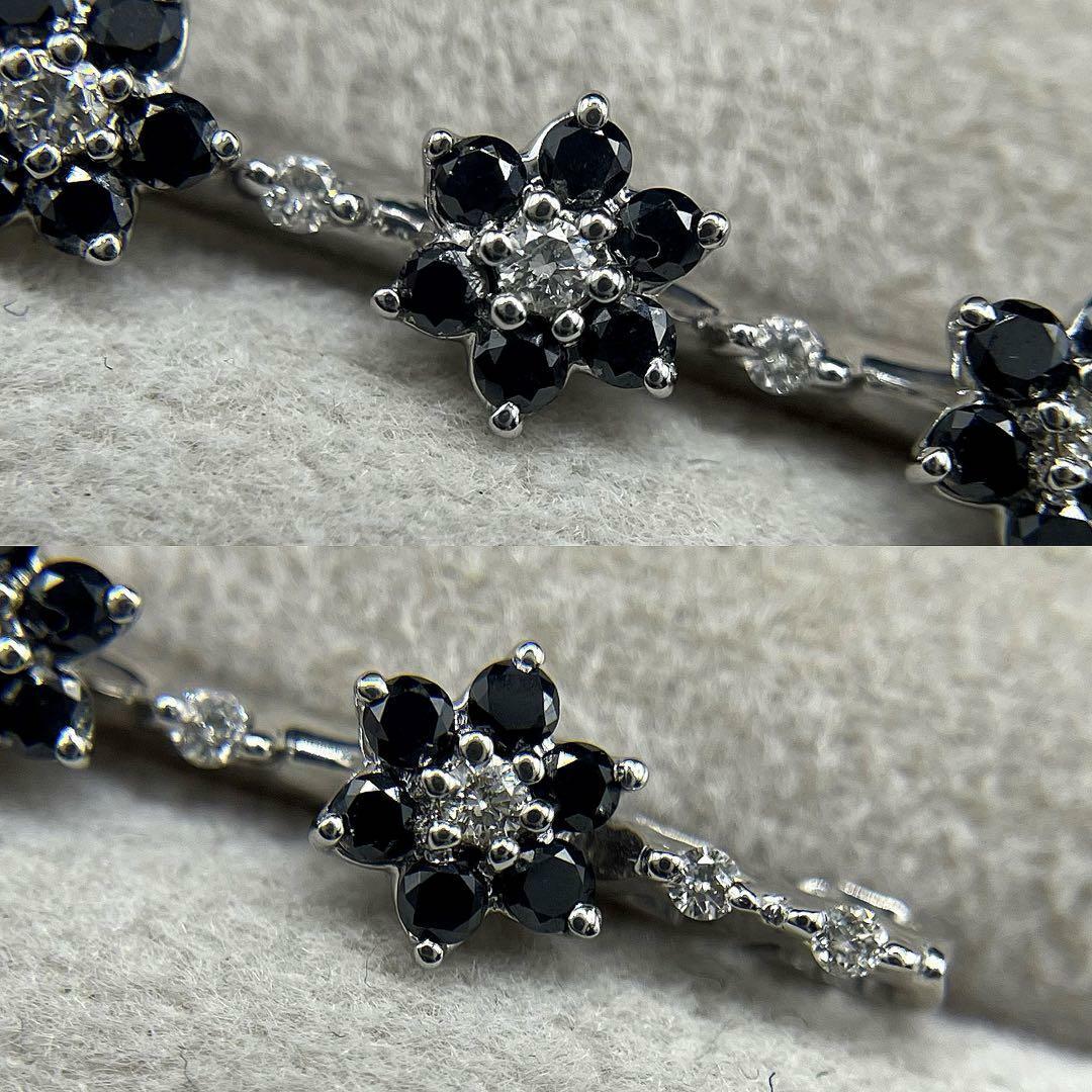 JD136☆高級 ブラックダイヤモンド0.5ct K18WG ネックレスの通販 JD136☆高級 ブラックダイヤモンド0.5ct K18WG ネックレスの通販
