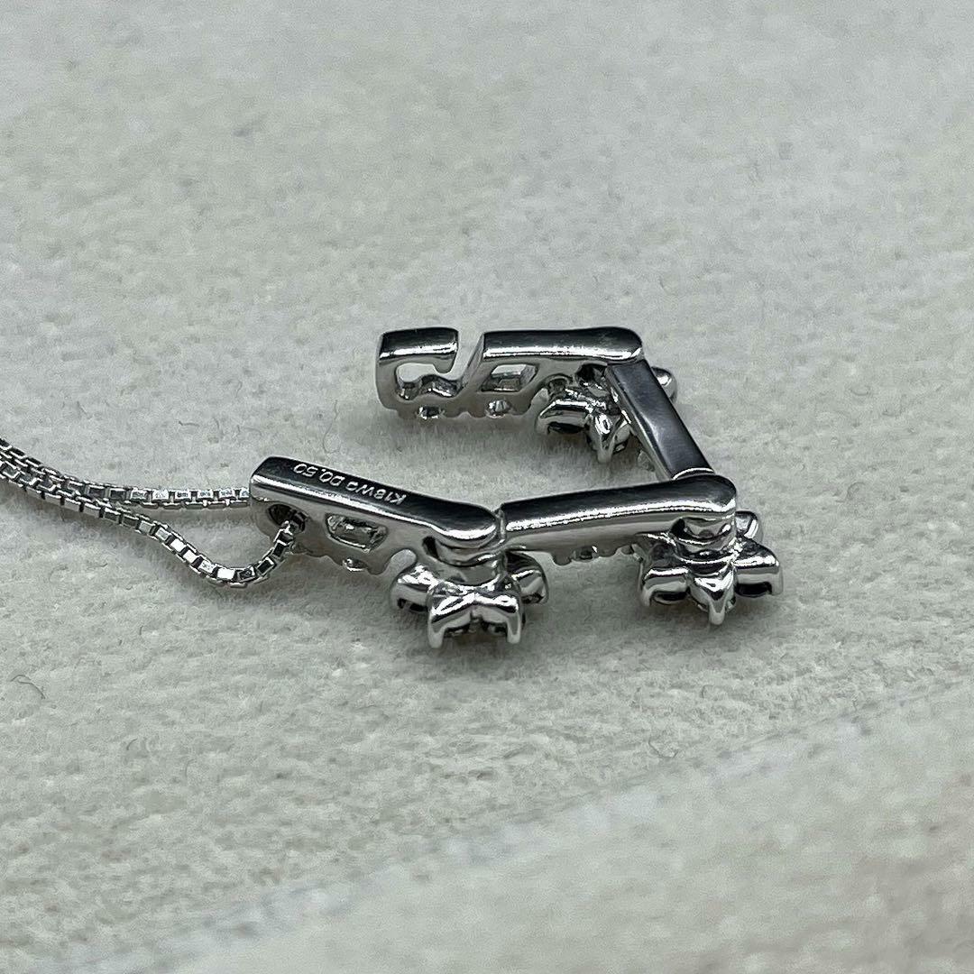 JD136☆高級 ブラックダイヤモンド0.5ct K18WG ネックレスの通販 JD136☆高級 ブラックダイヤモンド0.5ct K18WG ネックレスの通販
