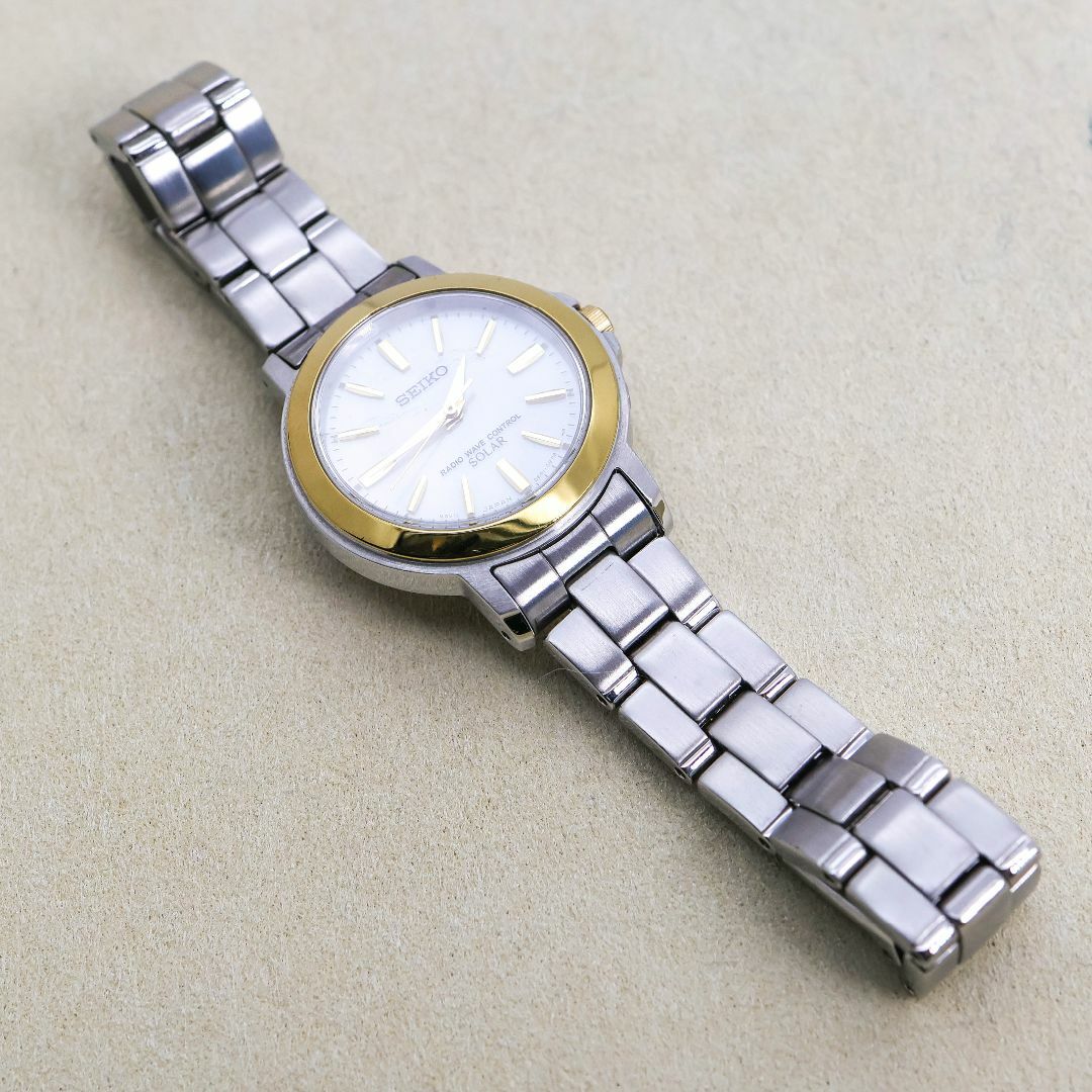 SEIKO - 稼働 SEIKO 腕時計 電波ソーラー レディース ステンレス SEIKO - 稼働 SEIKO 腕時計 電波ソーラー レディース ステンレス