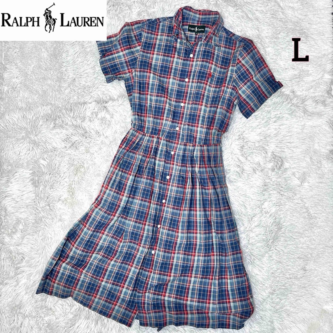 Ralph Lauren - ラルフローレン 半袖 シャツワンピース ロング Ralph Lauren - ラルフローレン 半袖 シャツワンピース ロング