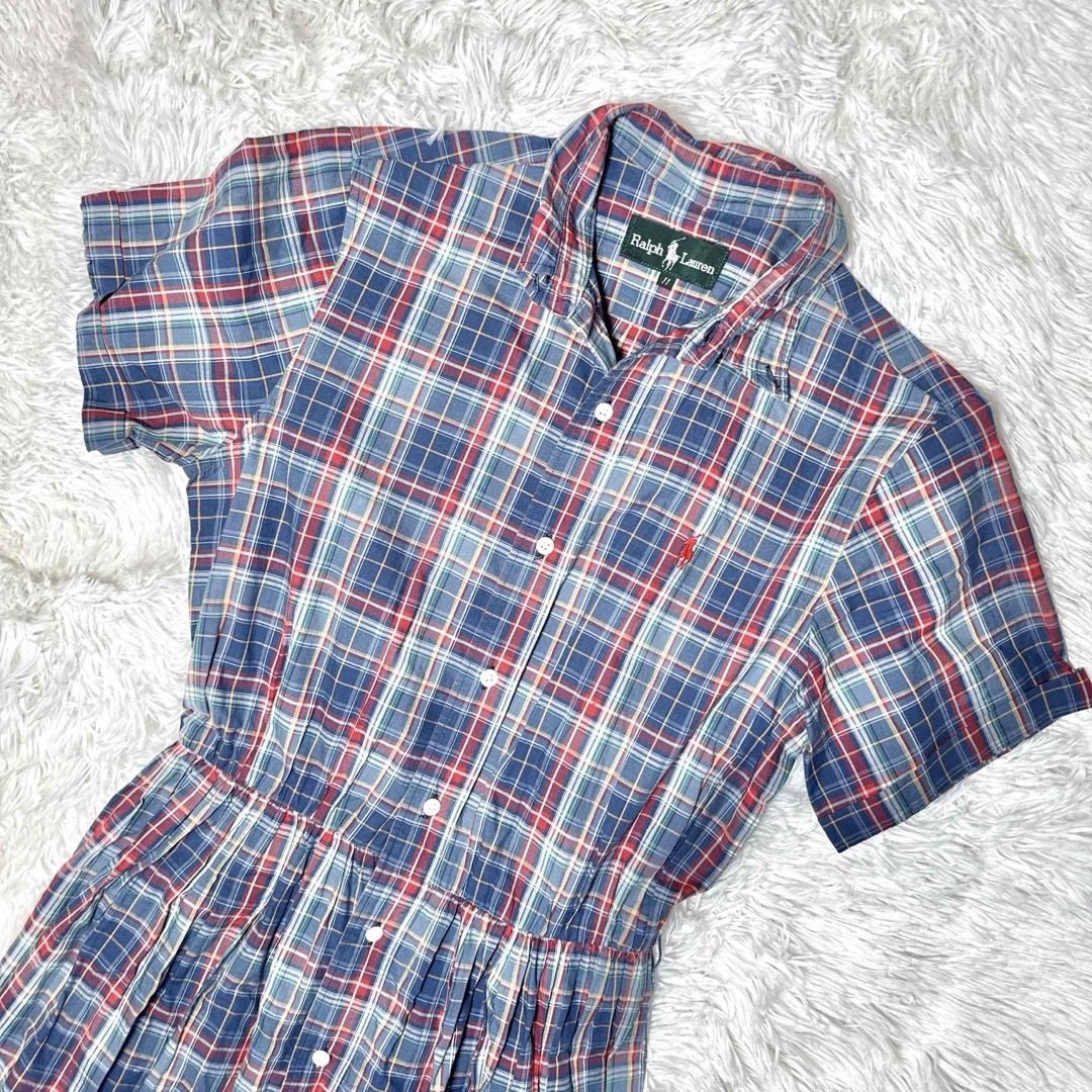 Ralph Lauren - ラルフローレン 半袖 シャツワンピース ロング Ralph Lauren - ラルフローレン 半袖 シャツワンピース ロング