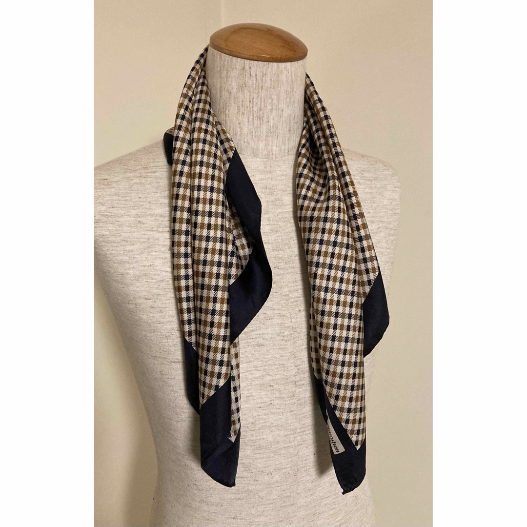AQUA SCUTUM - Aquascutum vintage スカーフ 65×65 チェックの AQUA SCUTUM - Aquascutum vintage スカーフ 65×65 チェックの