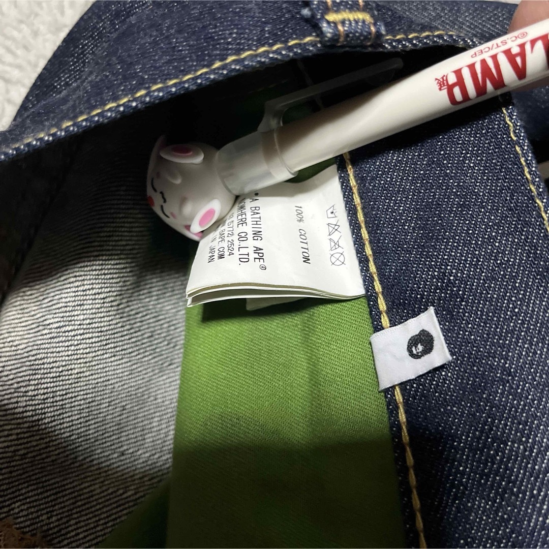 A BATHING APE - APE BAPE KAWS COLLEGE LOGO DENIM デニム A BATHING APE - APE BAPE KAWS COLLEGE LOGO DENIM デニム