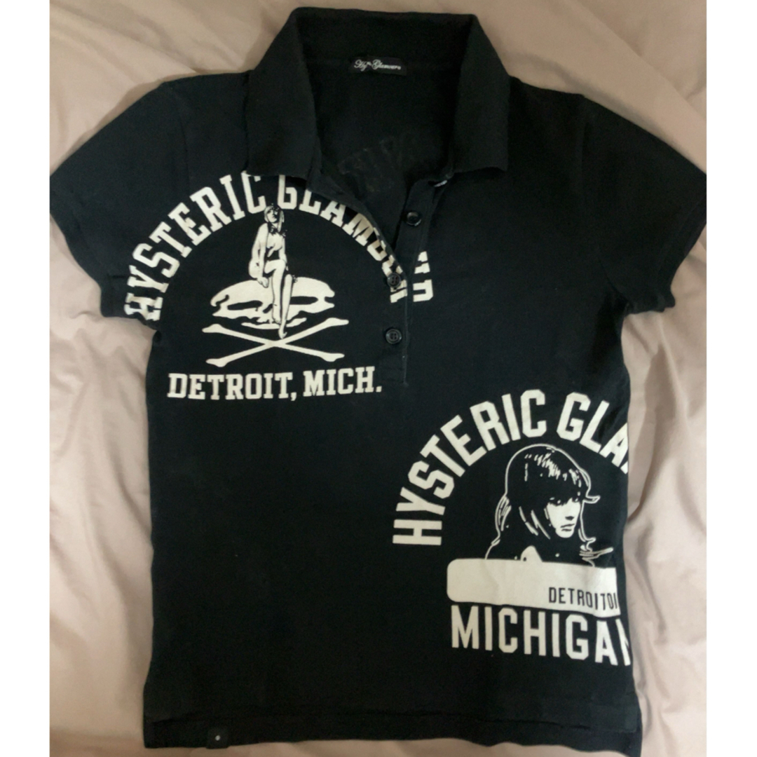 HYSTERIC GLAMOUR - ヒステリックグラマー ポロシャツ 半袖 HYSTERIC GLAMOUR - ヒステリックグラマー ポロシャツ 半袖