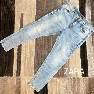ZARA - ZARA オーバーダイ バギーデニムパンツの通販 by せいや ZARA - ZARA オーバーダイ バギーデニムパンツの通販 by せいや