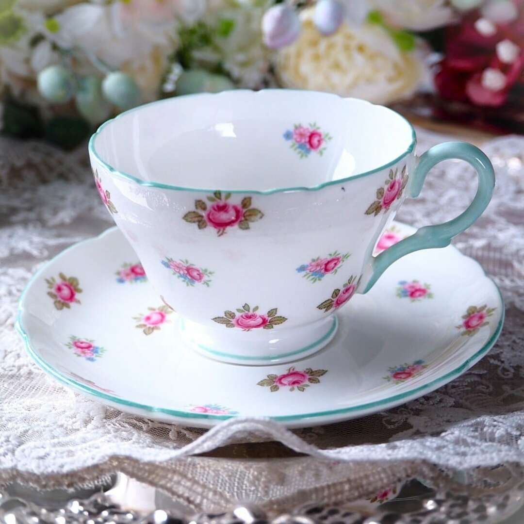 Royal Doulton - 美品 英国 シェリーShelley ローズバッド Royal Doulton - 美品 英国 シェリーShelley ローズバッド