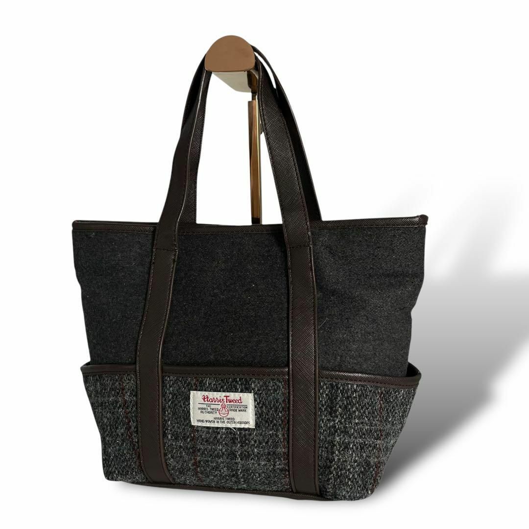 Harris Tweed - 美品 Harris Tweed ハリスツイード ハンドバッグ Harris Tweed - 美品 Harris Tweed ハリスツイード ハンドバッグ