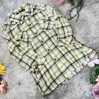 アンドバイピーアンドディー(&byP&D)の【& by p&d】チェックシャツ　ブラウス　(38)(シャツ/ブラウス(長袖/七分))