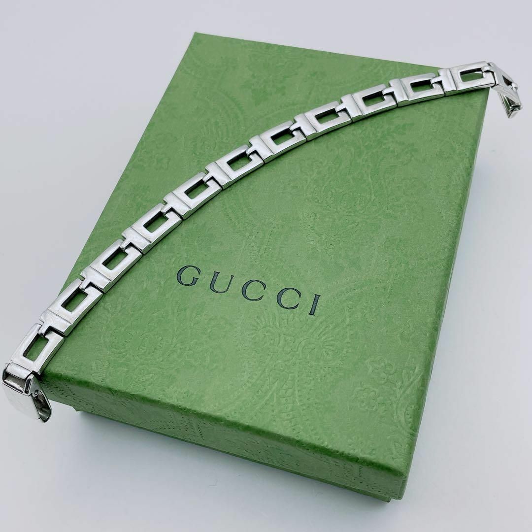 GUCCI - GUCCI ブレスレット スクエアG リンク チェーン GUCCI - GUCCI ブレスレット スクエアG リンク チェーン
