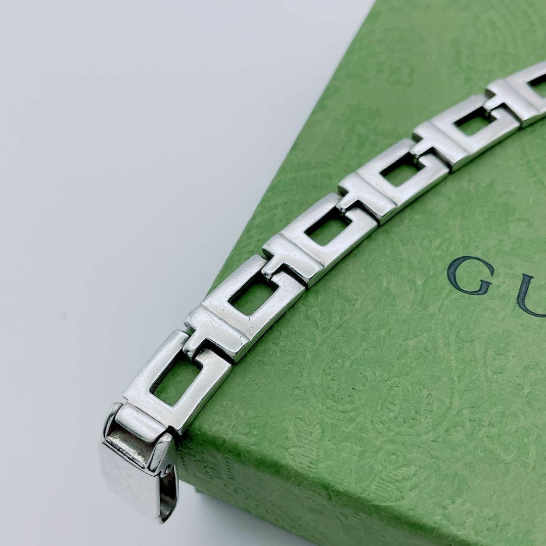 GUCCI - GUCCI ブレスレット スクエアG リンク チェーン GUCCI - GUCCI ブレスレット スクエアG リンク チェーン