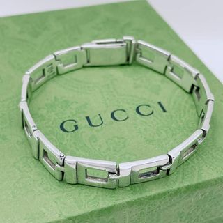 GUCCI - GUCCI ブレスレット スクエアG リンク チェーン GUCCI - GUCCI ブレスレット スクエアG リンク チェーン
