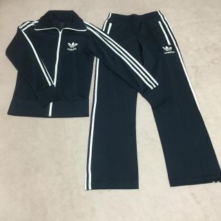 アディダス(adidas)の美品 adidas originals 紺ジャージ 上下セット XS 男女兼用(ジャージ)