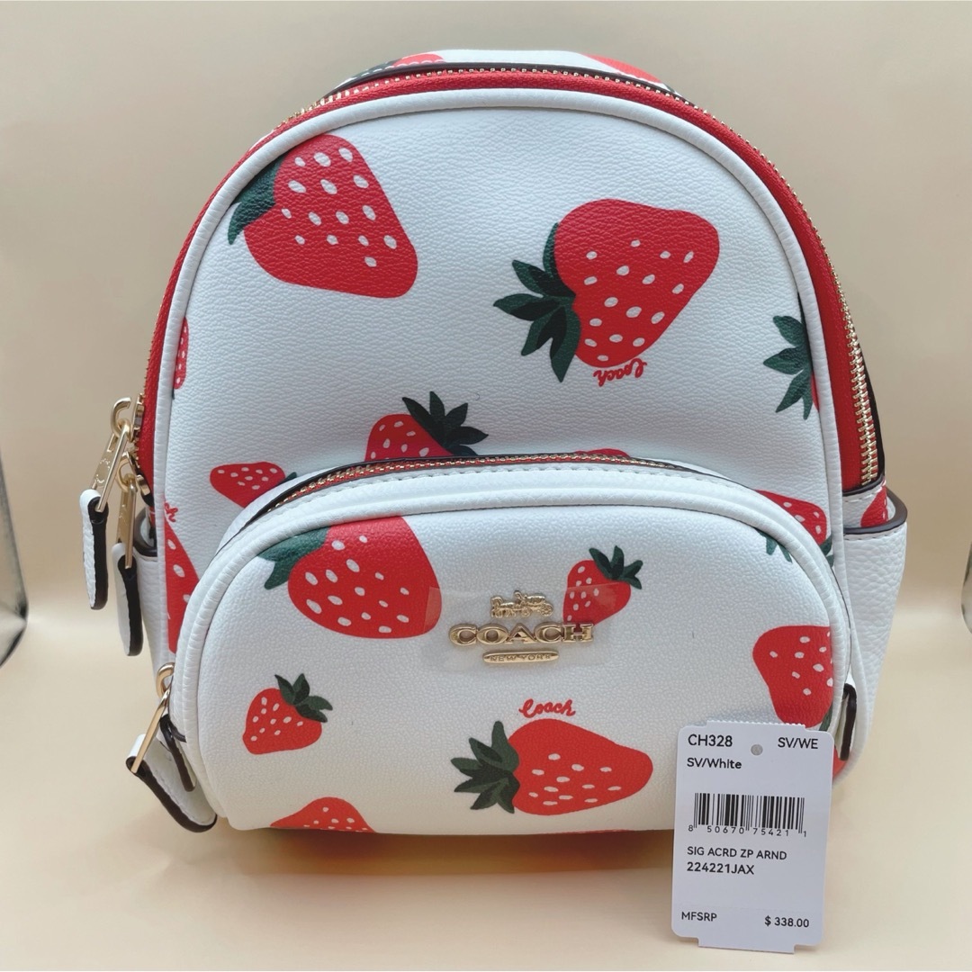 COACH - 【新品未使用】 COACH コーチ リュック ミニ ホワイト COACH - 【新品未使用】 COACH コーチ リュック ミニ ホワイト