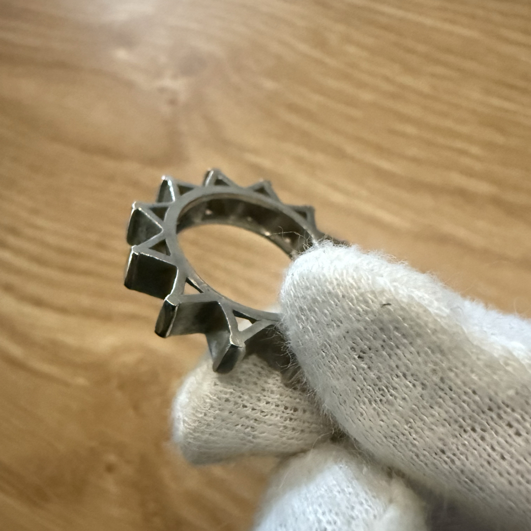 ギザギザ シルバーリング シルバー925 リング アクセサリー 13号 ギザギザ シルバーリング シルバー925 リング アクセサリー 13号