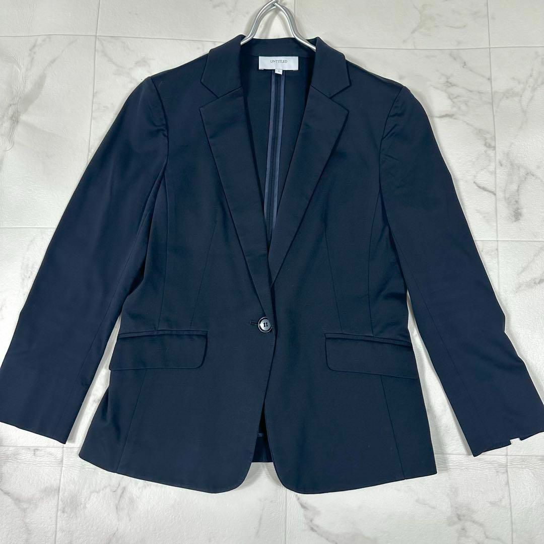 UNTITLED - 【美品】UNTITLED スーツ セットアップ 濃紺 L相当 UNTITLED - 【美品】UNTITLED スーツ セットアップ 濃紺 L相当