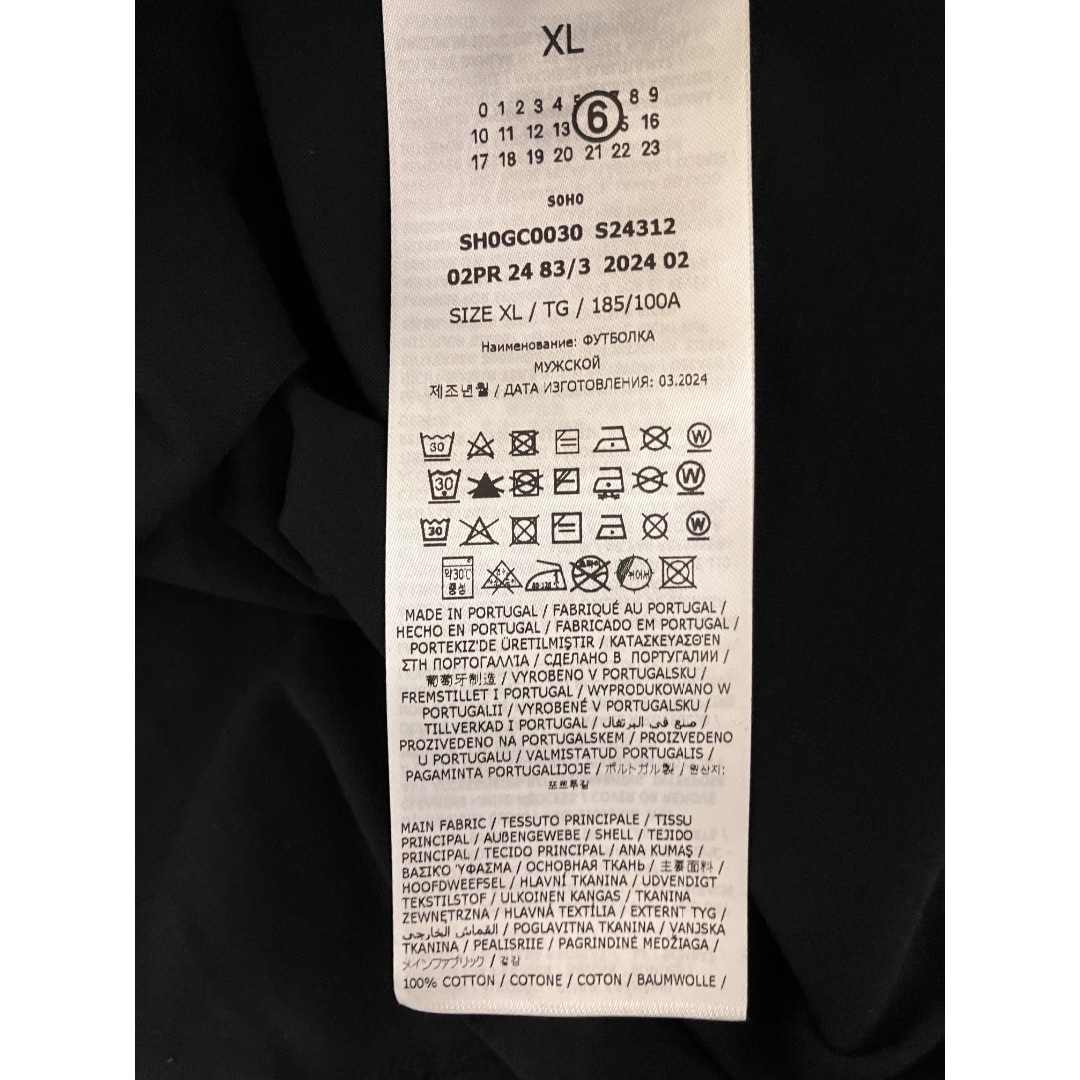 MM6 - 新品 XL 24aw マルジェラ MM6 ミニブランドロゴTシャツ MM6 - 新品 XL 24aw マルジェラ MM6 ミニブランドロゴTシャツ