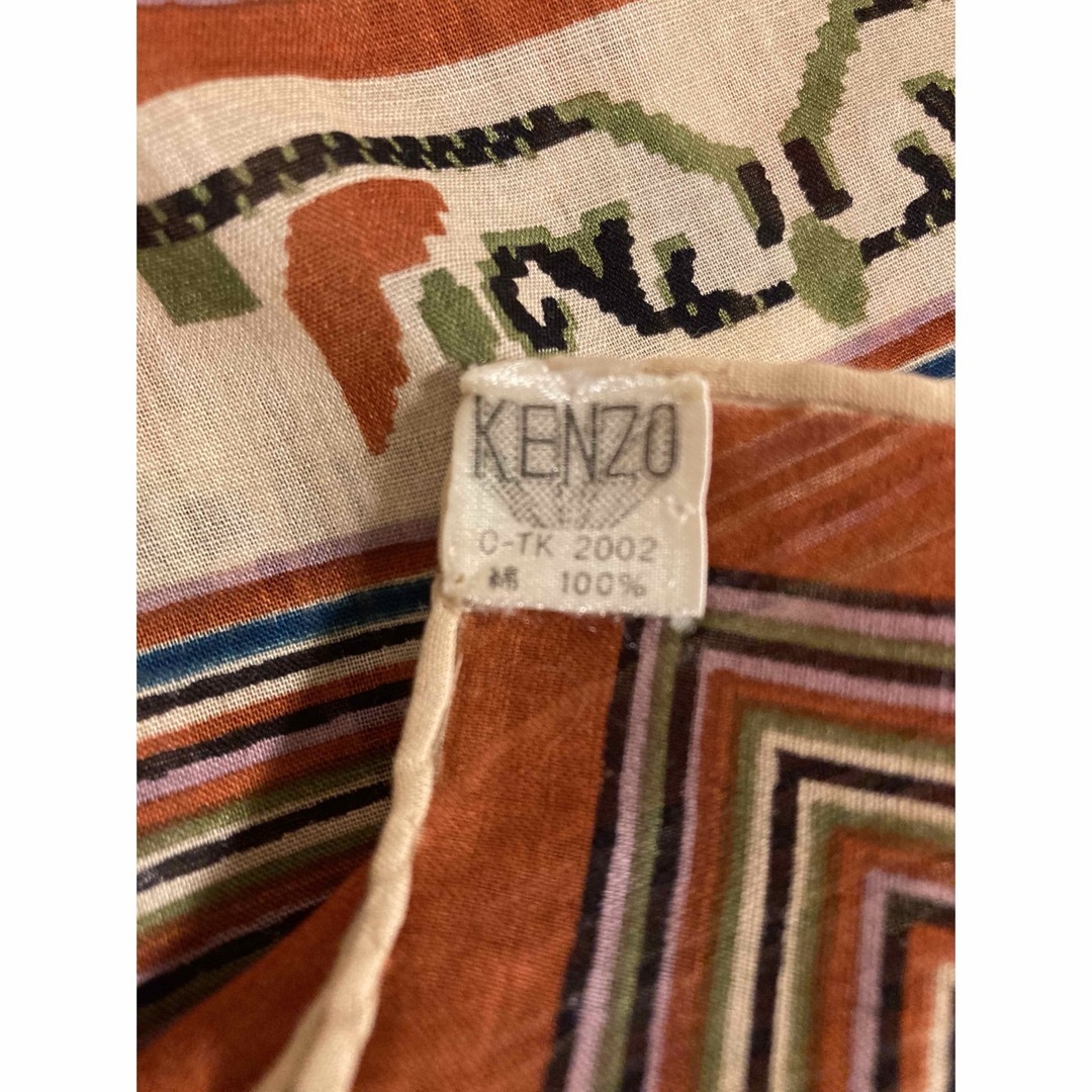 KENZO - KENZO vintage 大判スカーフ 84×84 ネイティブ ビスチェ KENZO - KENZO vintage 大判スカーフ 84×84 ネイティブ ビスチェ