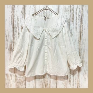 H&M - 【エイチアンドエム】H&M カットソー フリル シャツ H&M - 【エイチアンドエム】H&M カットソー フリル シャツ