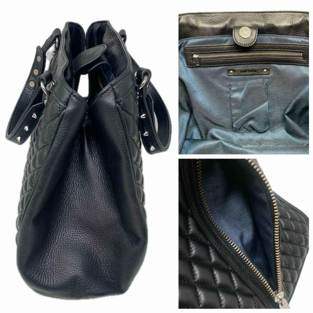 DIESEL - DIESEL ディーゼル トートバッグ スタッズ DIESEL - DIESEL ディーゼル トートバッグ スタッズ