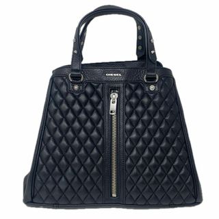 DIESEL - DIESEL ディーゼル トートバッグ - 青x黒 【古着 DIESEL - DIESEL ディーゼル トートバッグ - 青x黒 【古着
