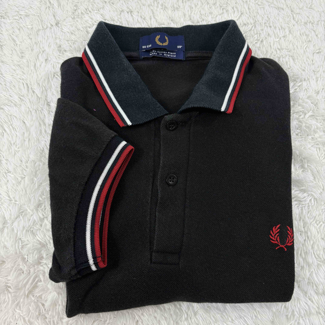 FRED PERRY - M12 英国製 フレッドペリー ポロシャツ 半袖 38 M FRED PERRY - M12 英国製 フレッドペリー ポロシャツ 半袖 38 M
