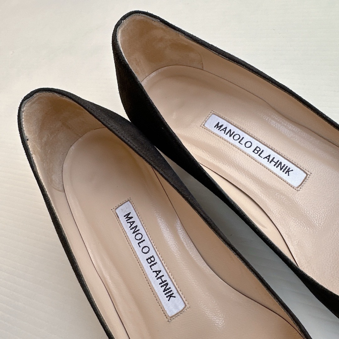 MANOLO BLAHNIK - マノロブラニク リストニー パンプス フラット MANOLO BLAHNIK - マノロブラニク リストニー パンプス フラット