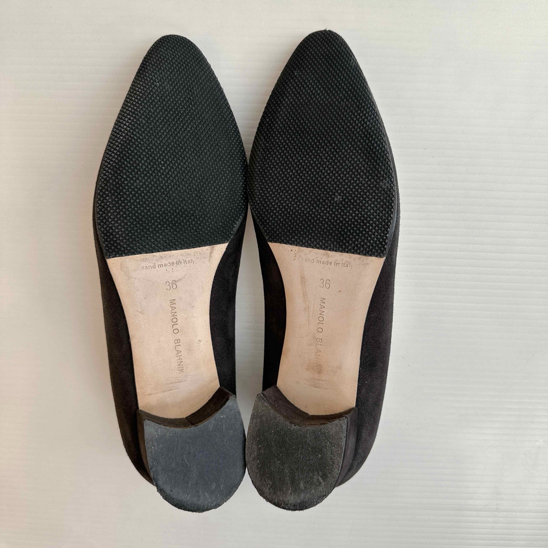 MANOLO BLAHNIK - マノロブラニク リストニー パンプス フラット MANOLO BLAHNIK - マノロブラニク リストニー パンプス フラット