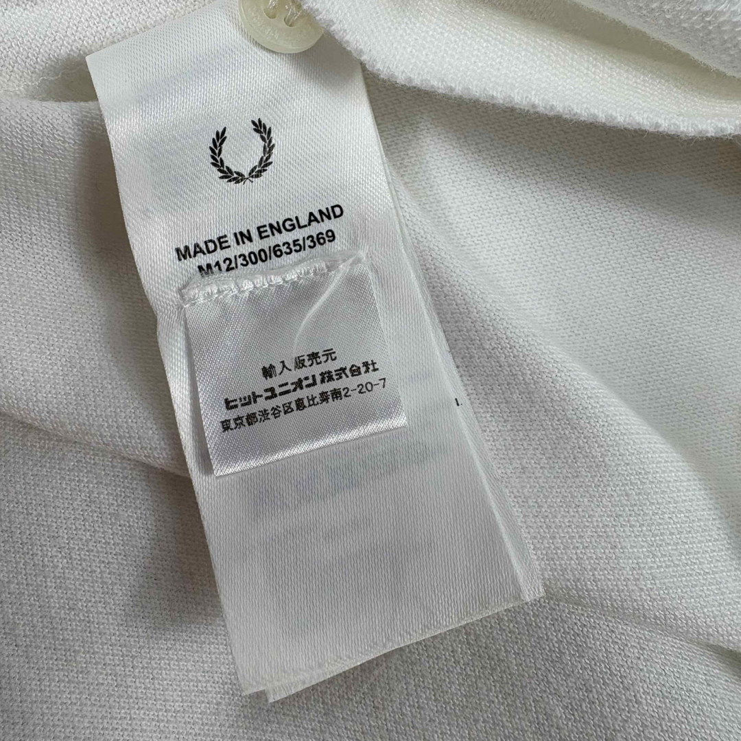 FRED PERRY - M12 英国製 フレッドペリー ポロシャツ 半袖 40 L FRED PERRY - M12 英国製 フレッドペリー ポロシャツ 半袖 40 L