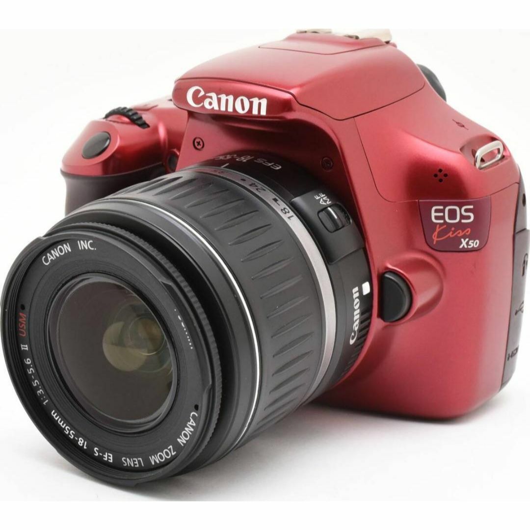 Canon - D15/6466B☆極美品☆Canon EOS Kiss X50 レンズセットの Canon - D15/6466B☆極美品☆Canon EOS Kiss X50 レンズセットの
