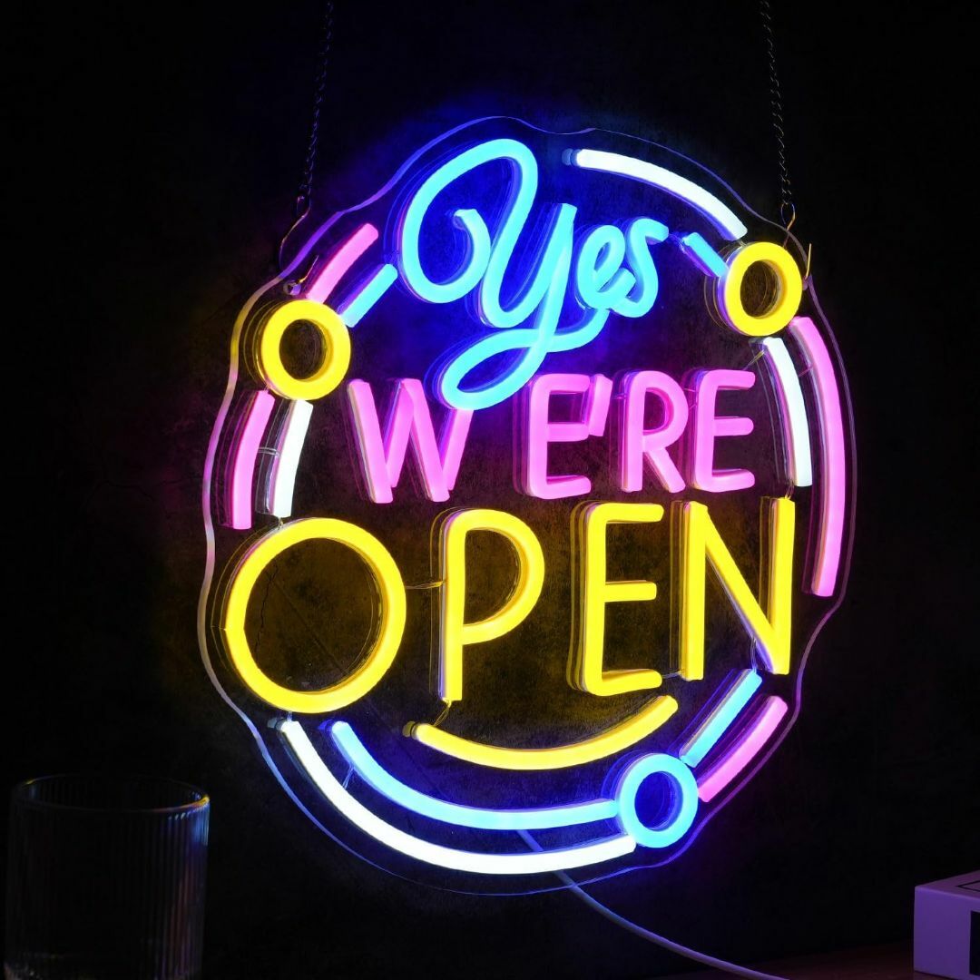 Yes We are Openネオンサイン LED壁の装飾のためオープンネオン Yes We are Openネオンサイン LED壁の装飾のためオープンネオン