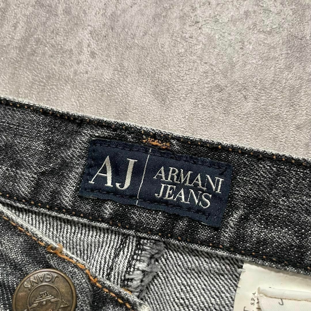 ARMANI JEANS - ARMANI フレア ブラックデニムパンツ ブーツ ARMANI JEANS - ARMANI フレア ブラックデニムパンツ ブーツ