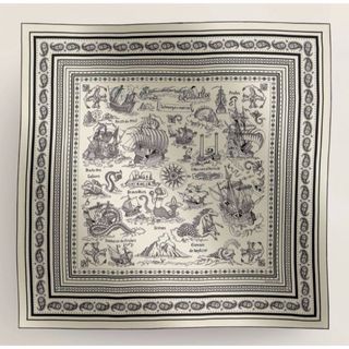 HERMES - エルメス カレ70 Chorus Stellarum 刺しゅう入り HERMES - エルメス カレ70 Chorus Stellarum 刺しゅう入り