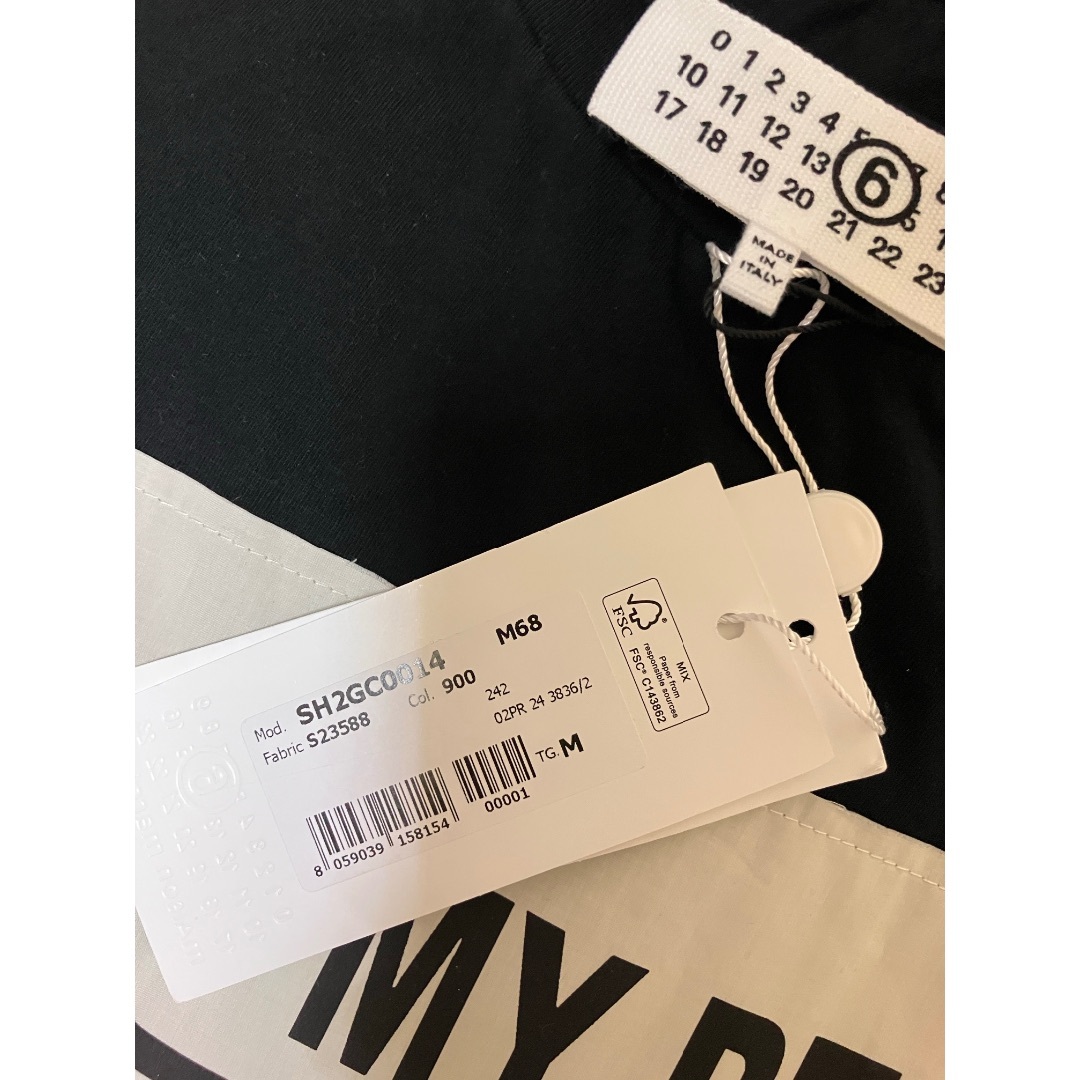 MM6 - 新品 M 24aw メゾンマルジェラMM6 ロストペットTシャツ 黒 MM6 - 新品 M 24aw メゾンマルジェラMM6 ロストペットTシャツ 黒