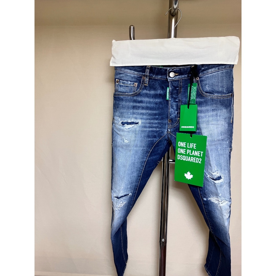 DSQUARED2 - 新品 42 DSQUARED2 22aw Tidy Biker デニム14134の DSQUARED2 - 新品 42 DSQUARED2 22aw Tidy Biker デニム14134の