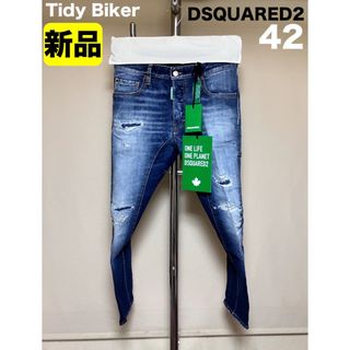 DSQUARED2 - 新品 42 DSQUARED2 22aw Tidy Biker デニム14134の DSQUARED2 - 新品 42 DSQUARED2 22aw Tidy Biker デニム14134の