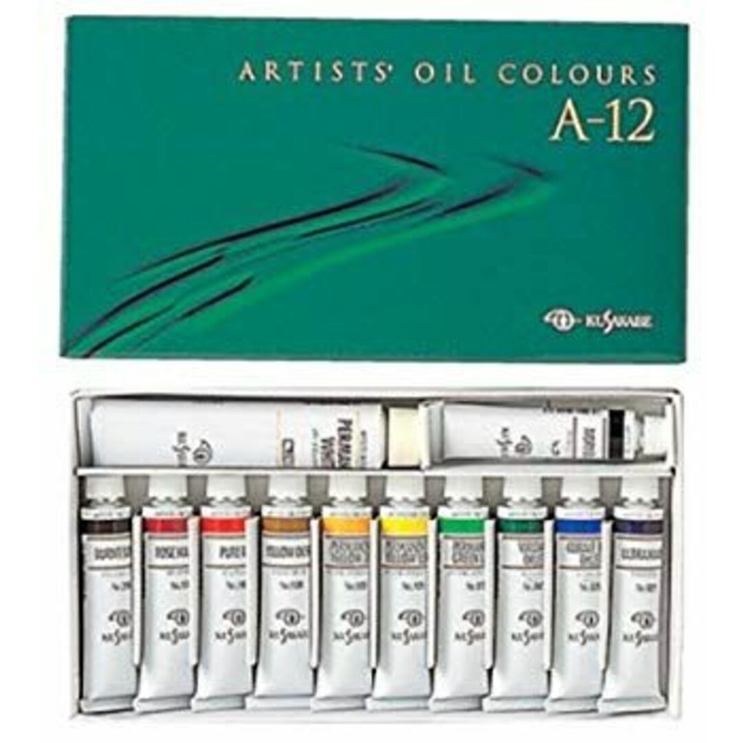 クサカベ 油絵具 専門家用 油絵具セット 12色セット A-12 20ml 6g7v4d0 エンタメ/ホビーのアート用品(絵の具/ポスターカラー)の商品写真