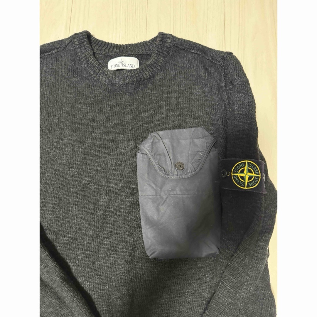 STONE ISLAND - Stone Island コンパスパッチプルオーバーニット STONE ISLAND - Stone Island コンパスパッチプルオーバーニット