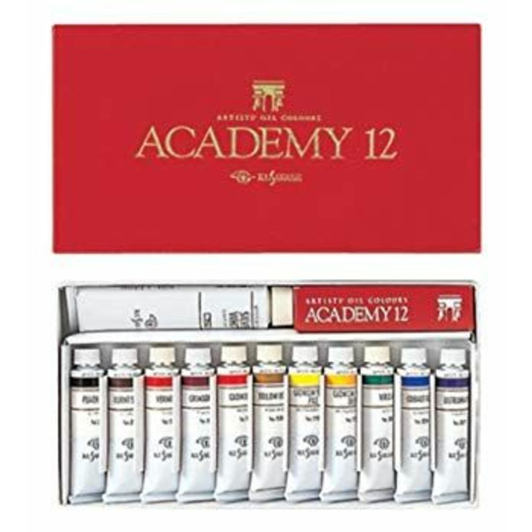 クサカベ 油絵具 専門家用 油絵具セット 12色セット アカデミー12 20ml 2mvetro エンタメ/ホビーのアート用品(絵の具/ポスターカラー)の商品写真